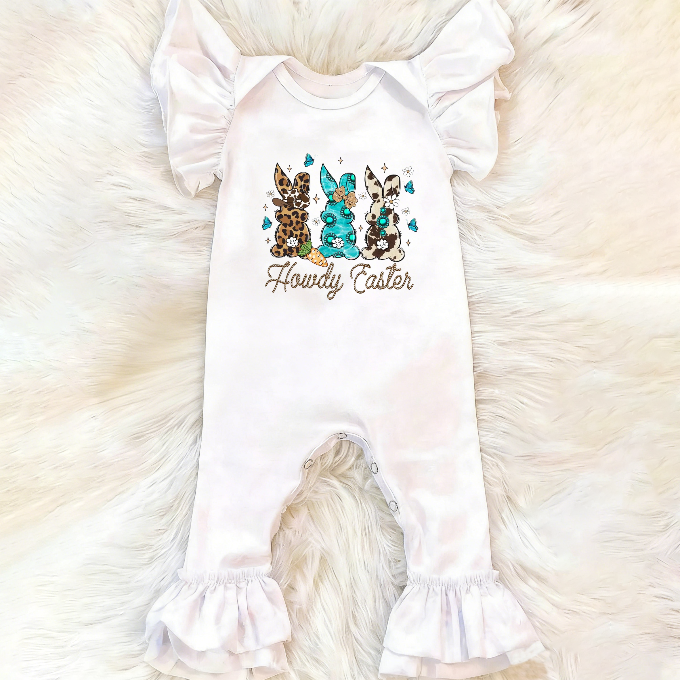 Baby Howdy Easter Jumpsuit 