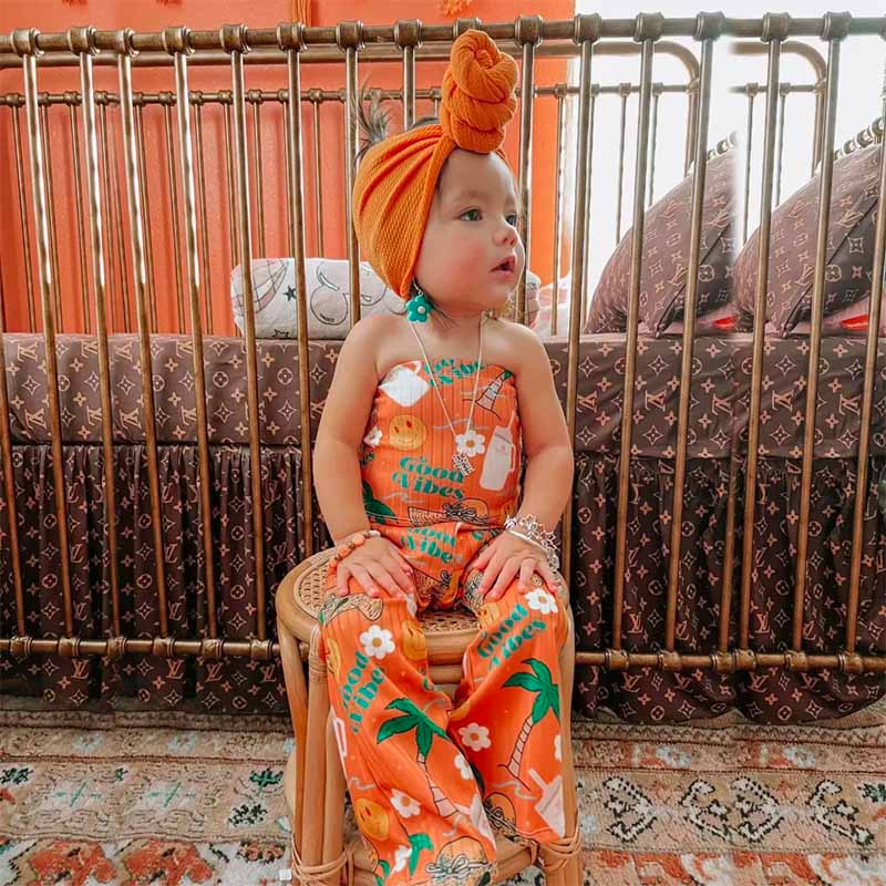 Baby Girl Print ROMPER.