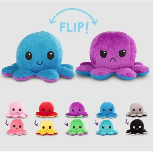 Reversible Octopus Plush.