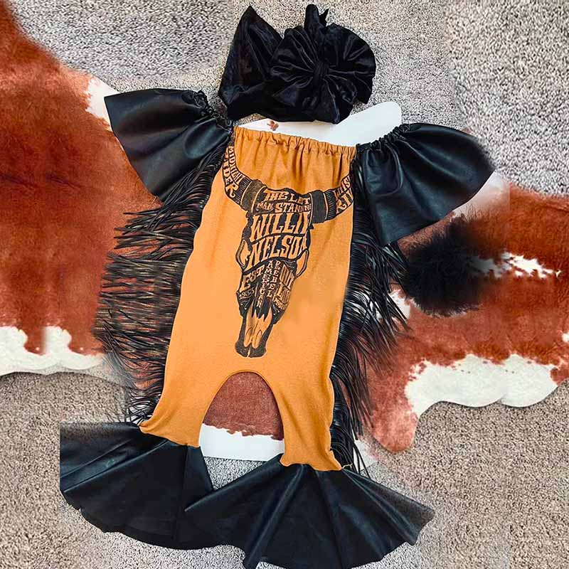 Baby Girl Print Romper.