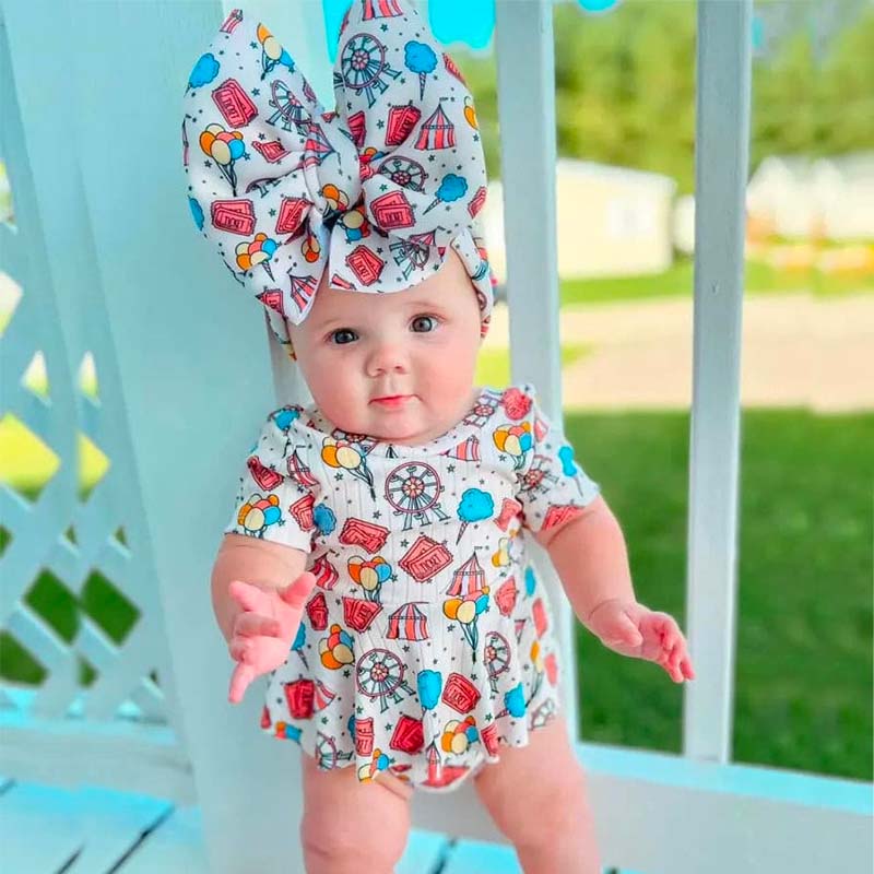 2 Piece Baby Girl Print Set.