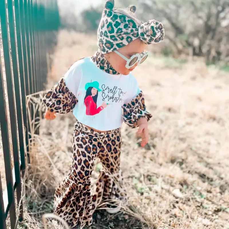 3 piece Baby Leopard Print  Set.
