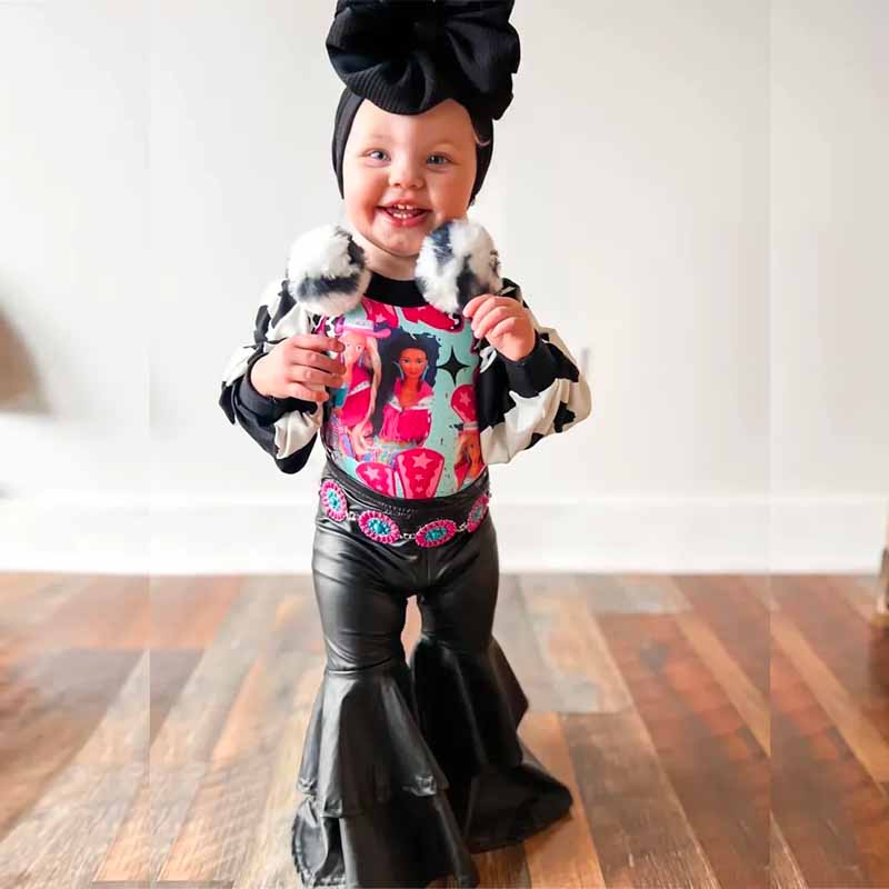 2-Piece Barbie Print Set.