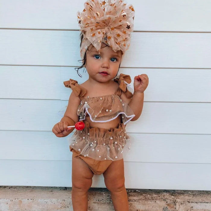 2-piece Baby Reffles Suit.