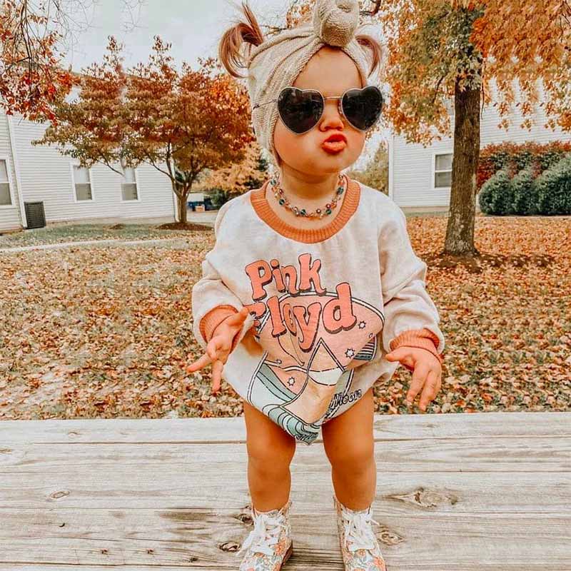 Baby Pink Floyd Romper.