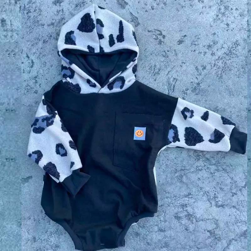 Baby Smile Hoodie Romper.