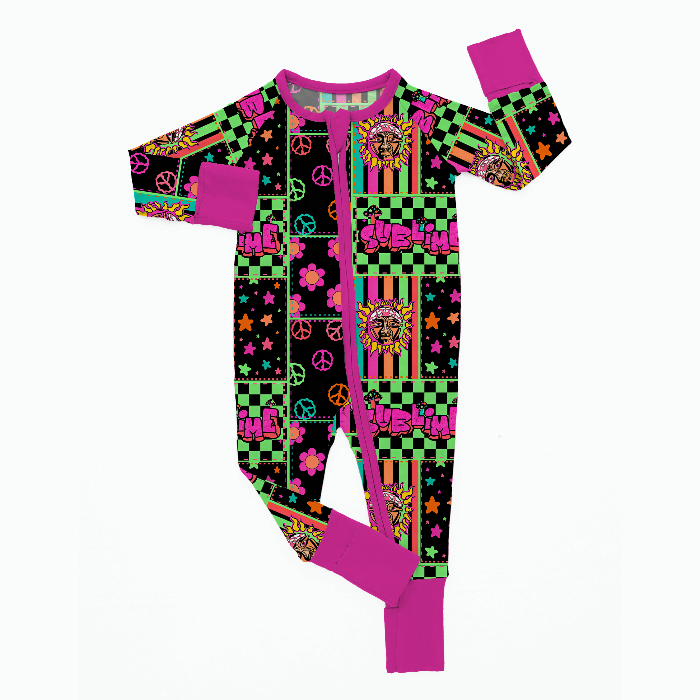 Newborn Band Patchwork Bamboo Sleeper