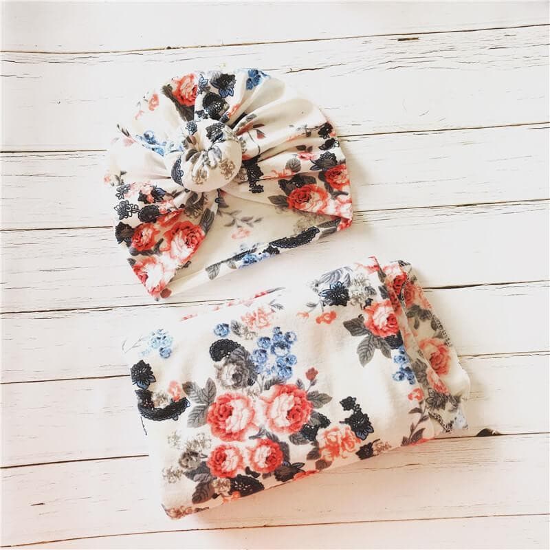2-piece Baby Floral Sleeping Bag.