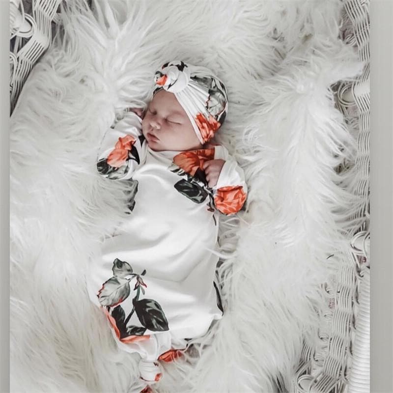 2-piece Baby Floral Sleeping Bag.