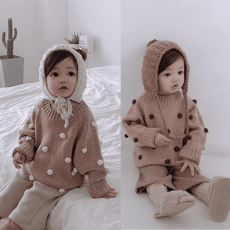 Baby Dot lovely sweater.