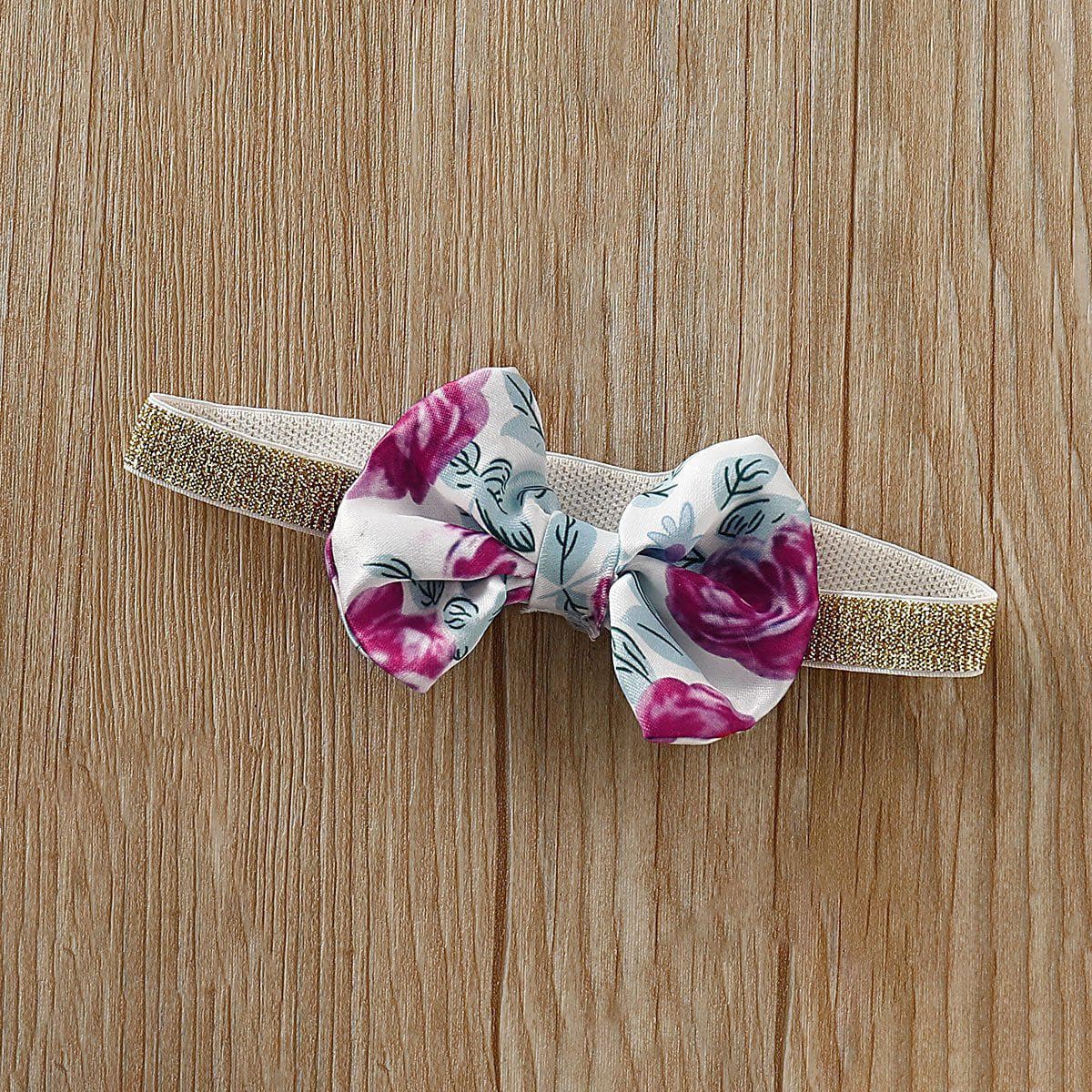 2-piece Baby Flower Dress Romper.