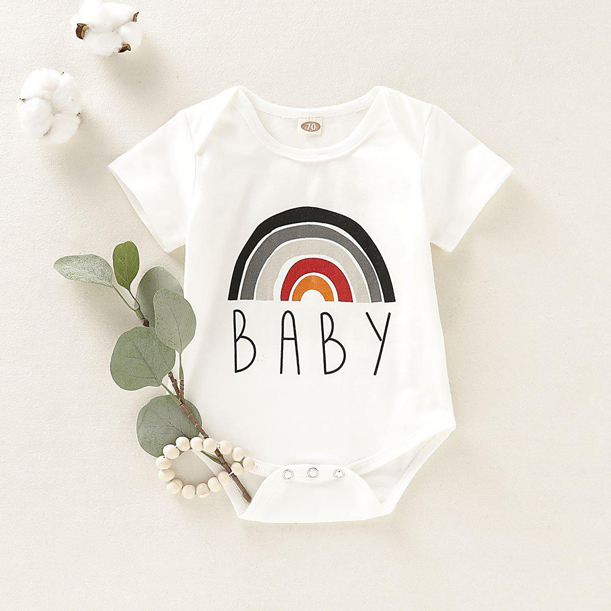 Infant Cute Rainbow Romper.