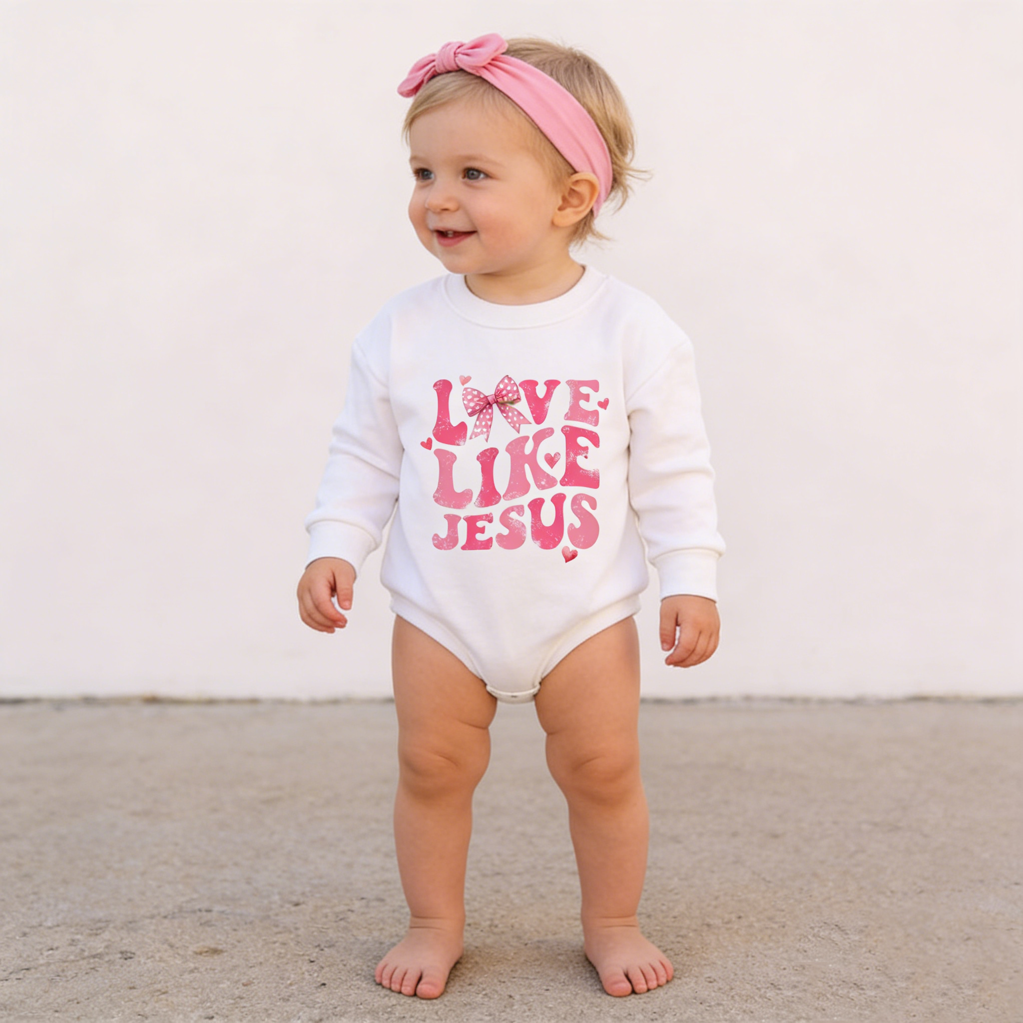 Baby Love Like Jesus Romper