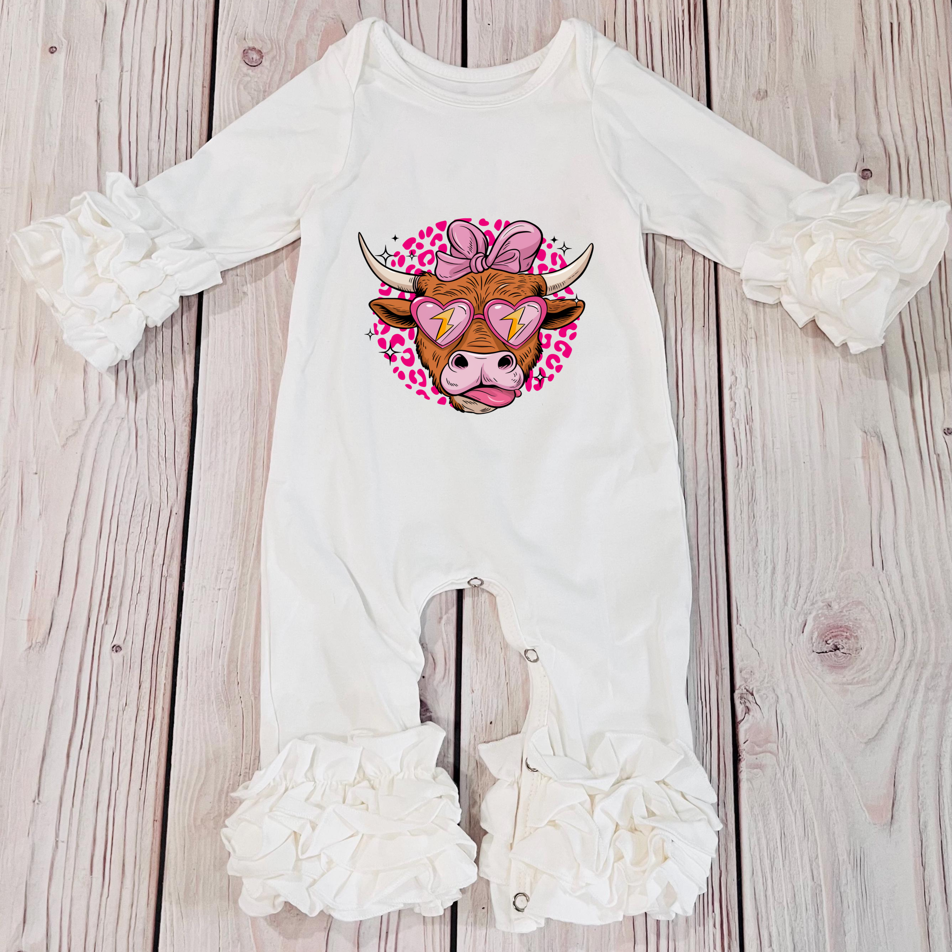 Newborn Valentine's Day Cowgirl Jumpsuit 