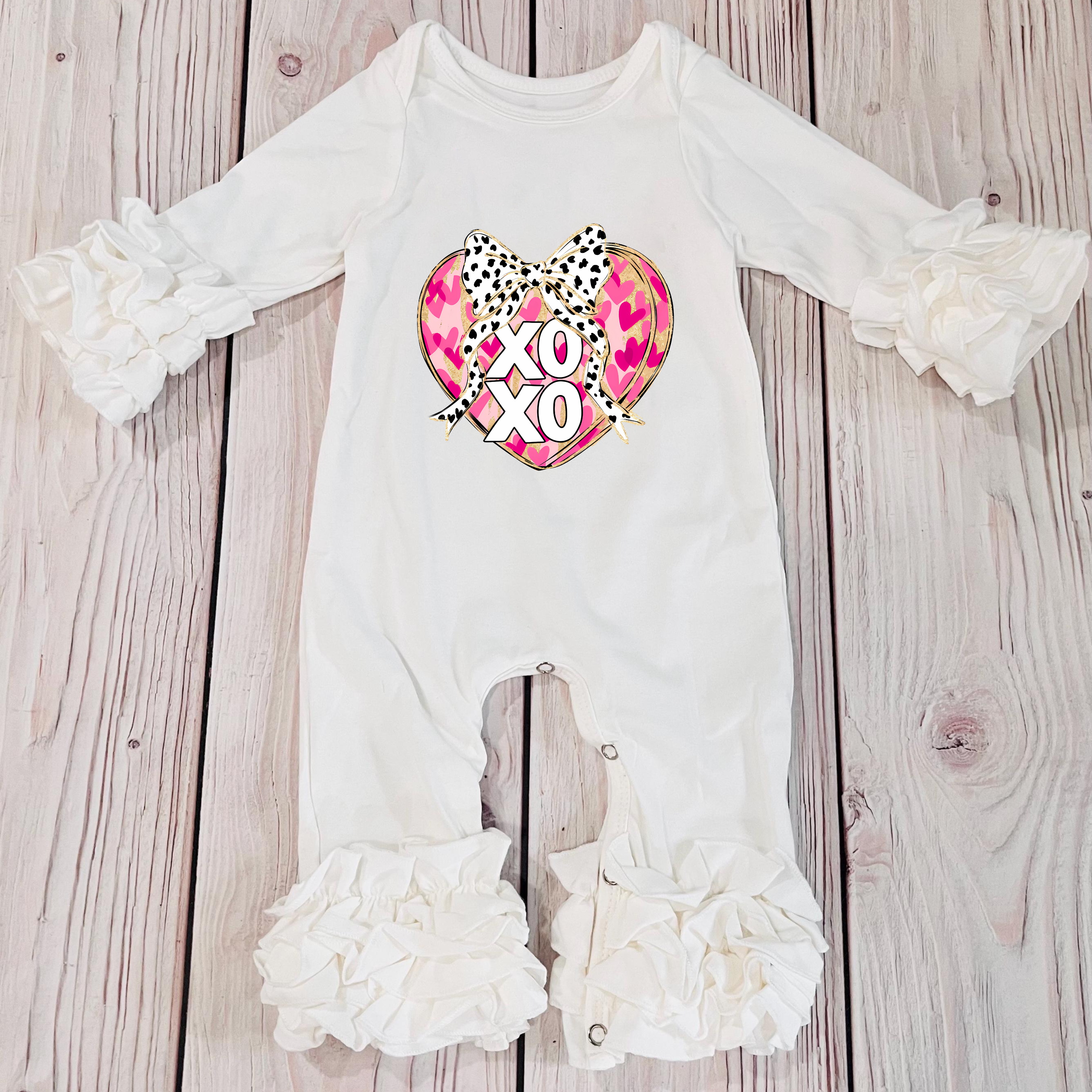 Newborn Valentine XOXO Jumpsuit