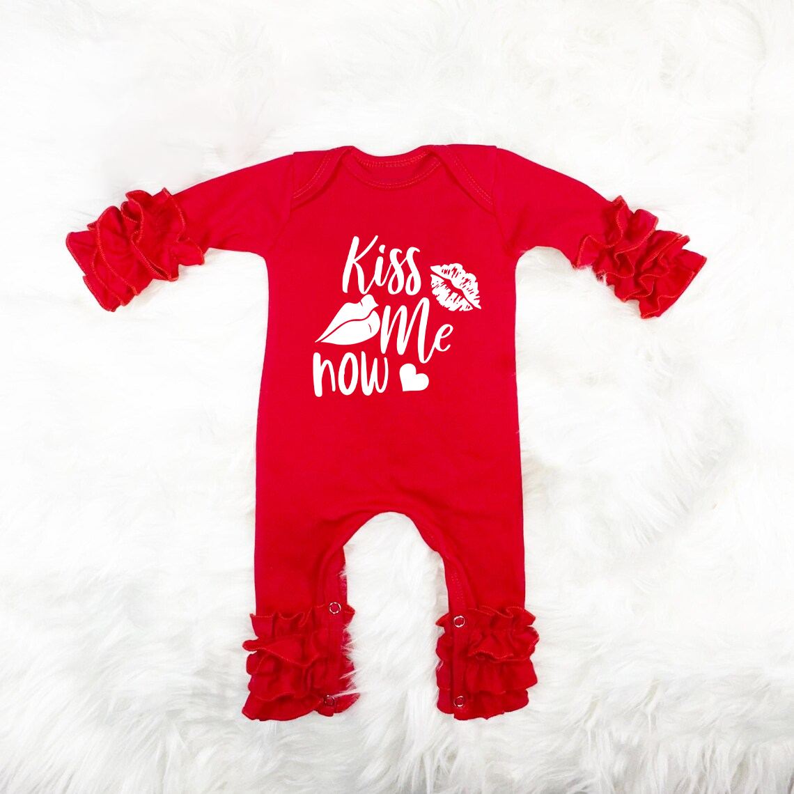 Newborn Kiss My Now Jumpsuit