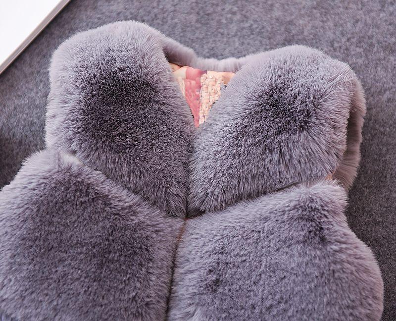 Girls Vest Winter Faux Fur Vests.