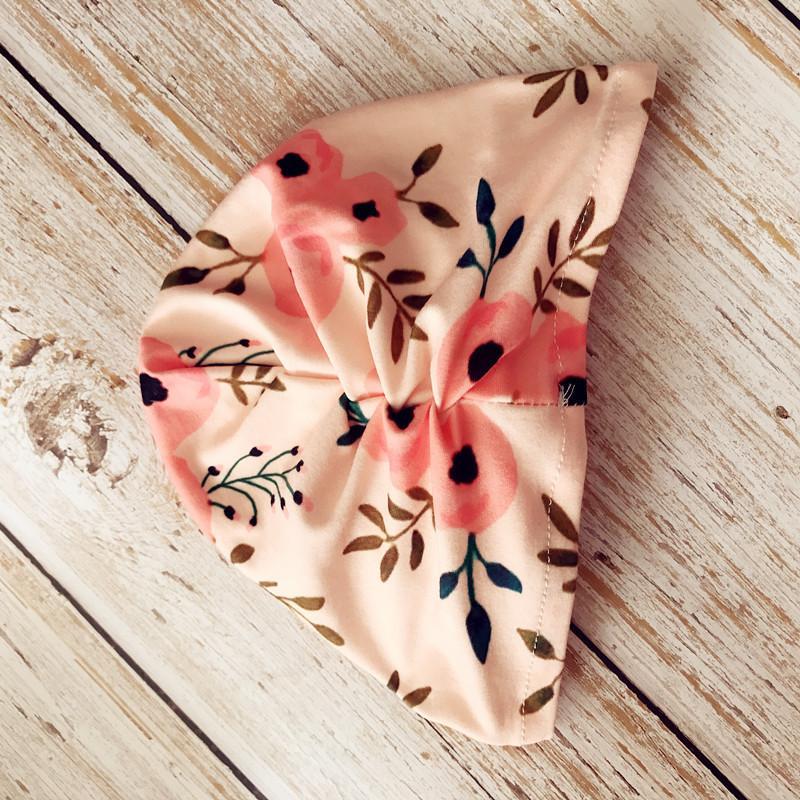 Baby Floral Printed Bow Headband Set.