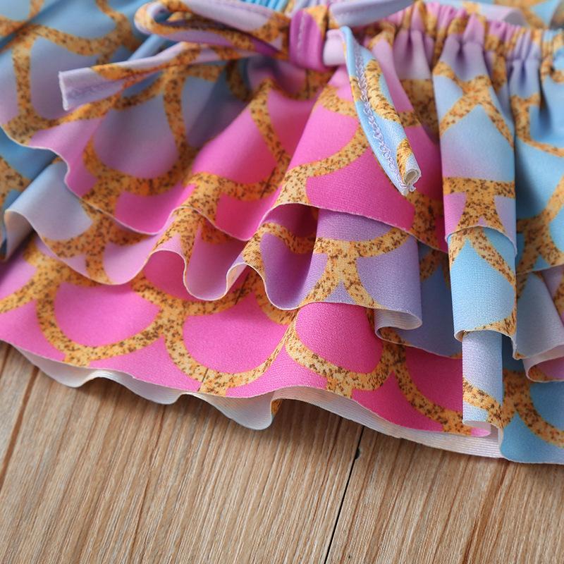 Girls' Printed Swimsuit Set.