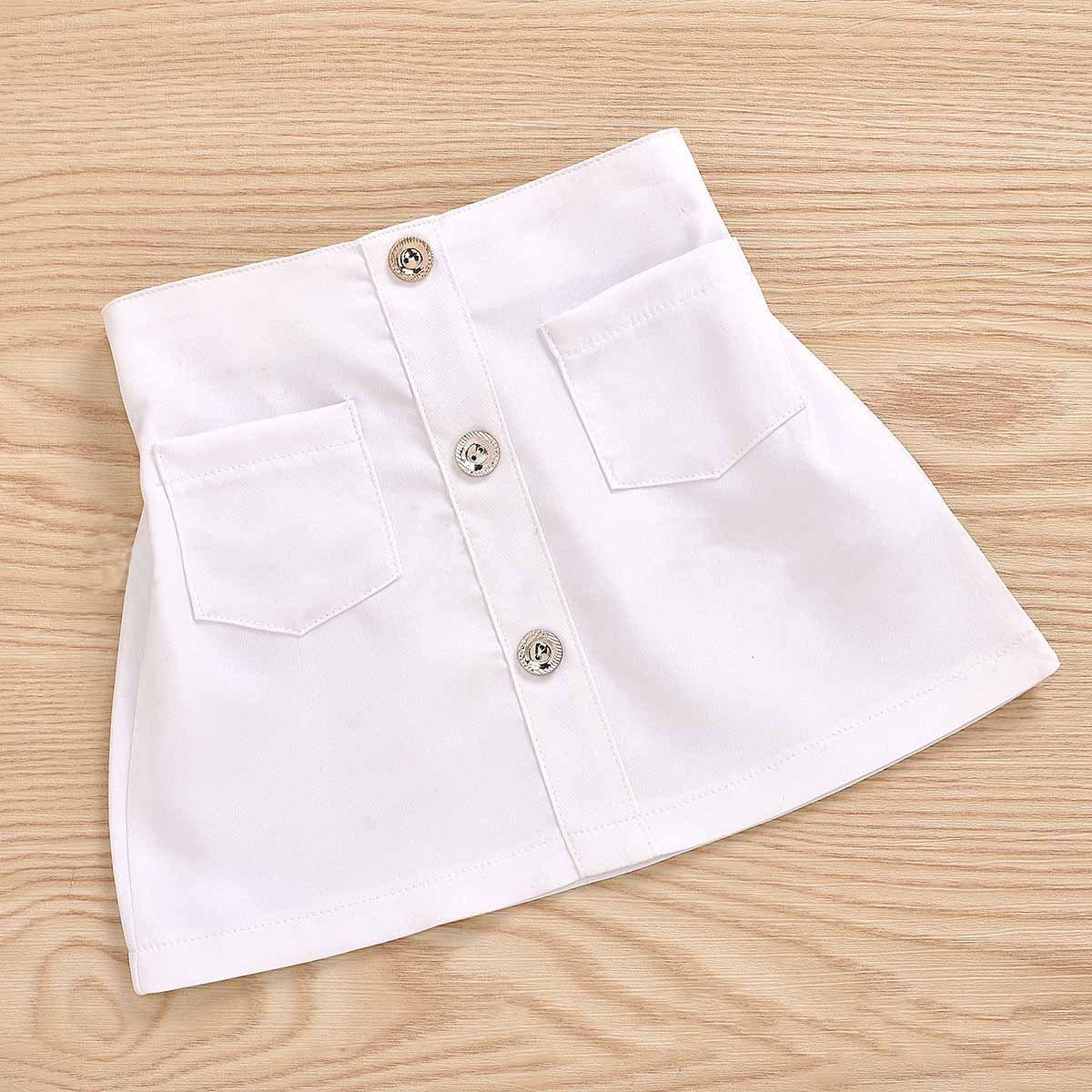 3-Piece Baby Gauze Coat + Vest + Skirt.