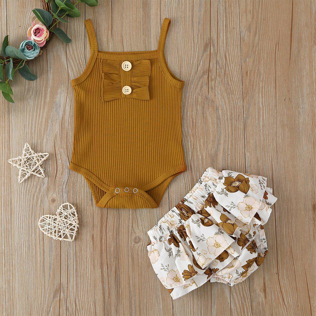 2-piece Girl Cotton Shirt Set.