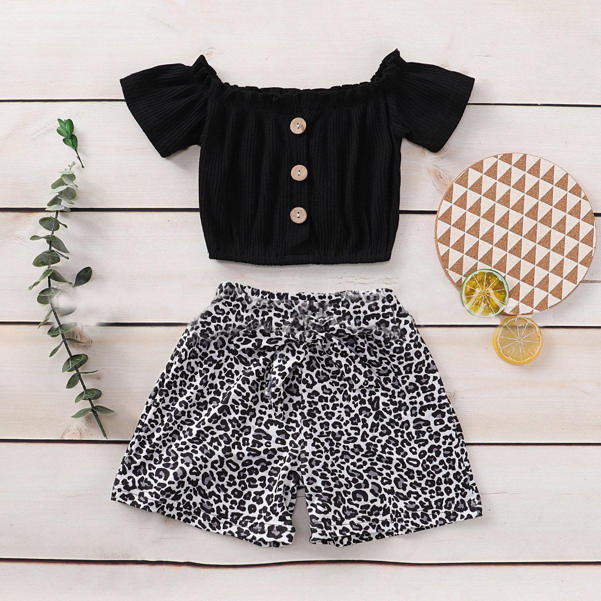 2-Piece Children Leopard Suit.