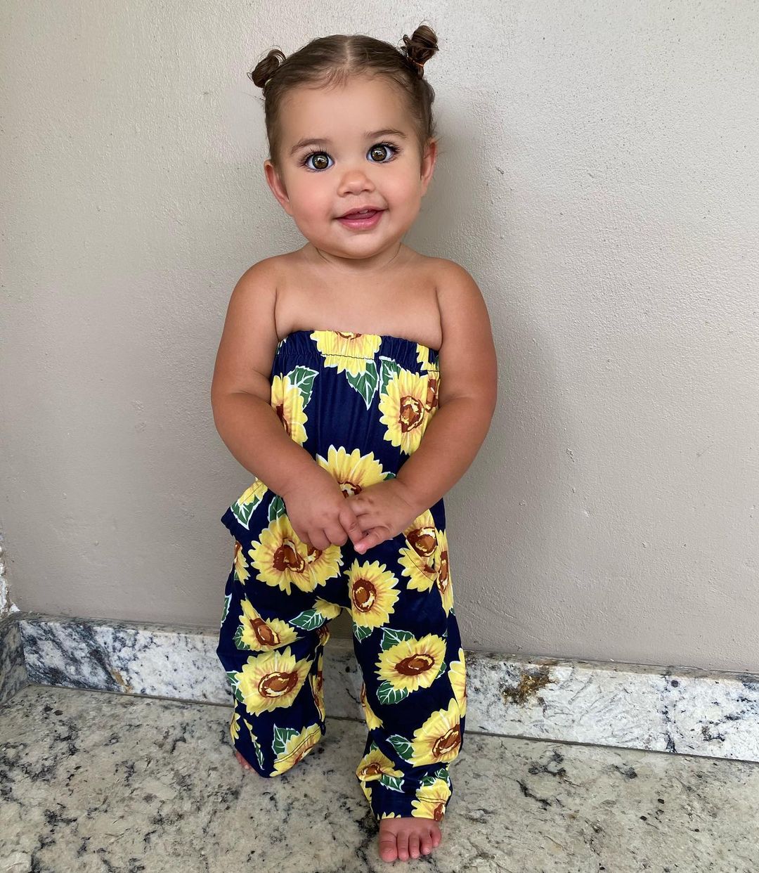 Baby Girl Flower Romper.