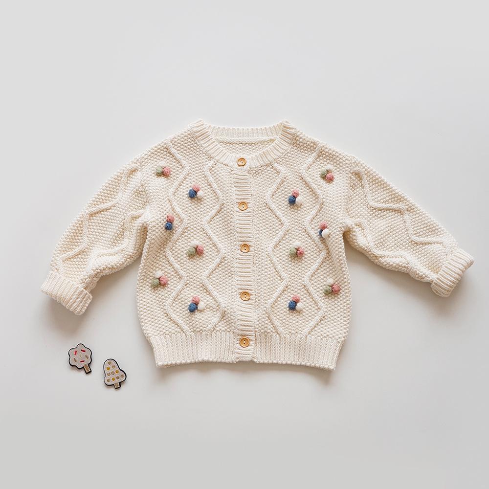 Girls' Knitted Sweater Coat.