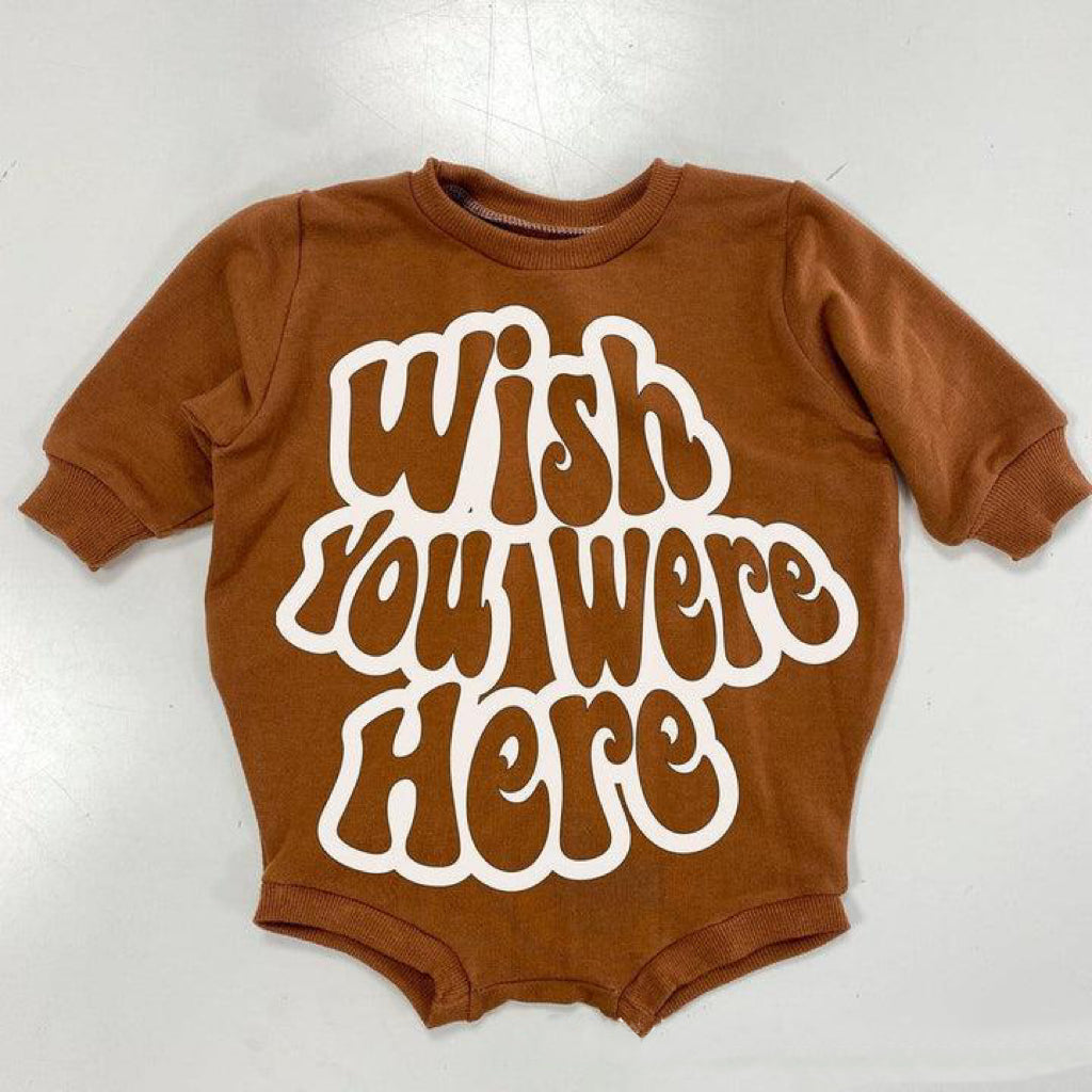 Baby letter printed long sleeve Rompers
