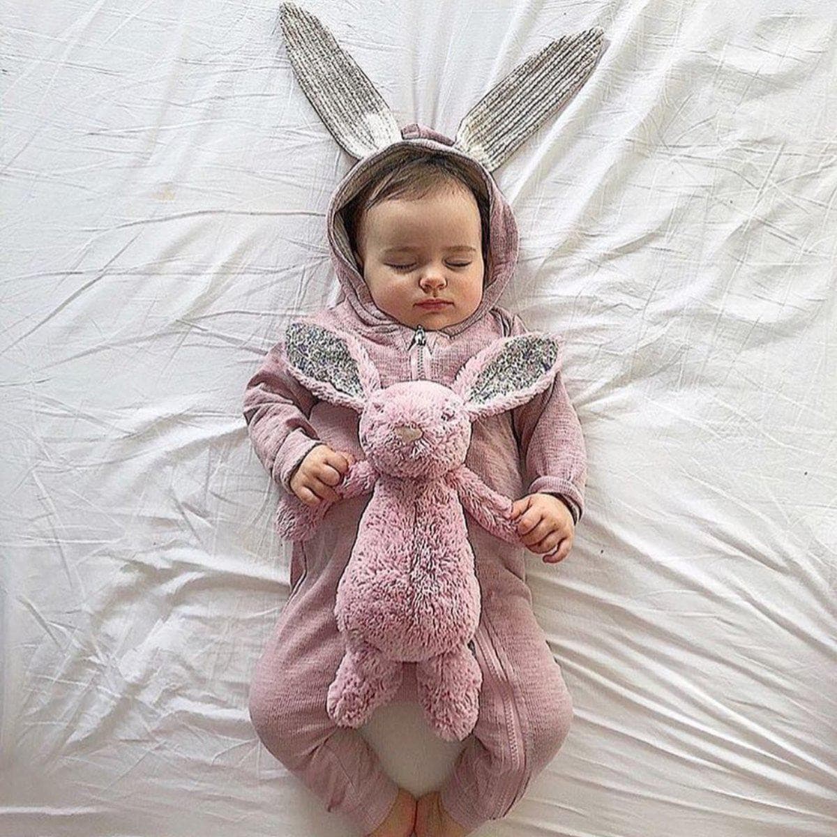 Baby Girl Boy Rabbit 3D Ear Outfits.