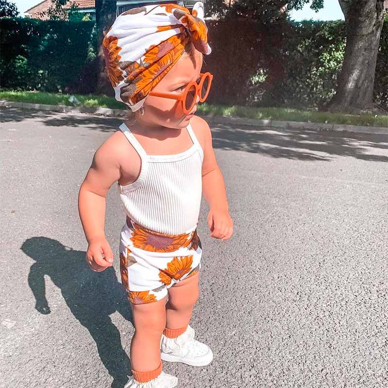 3-Piece Baby Flowers Set.