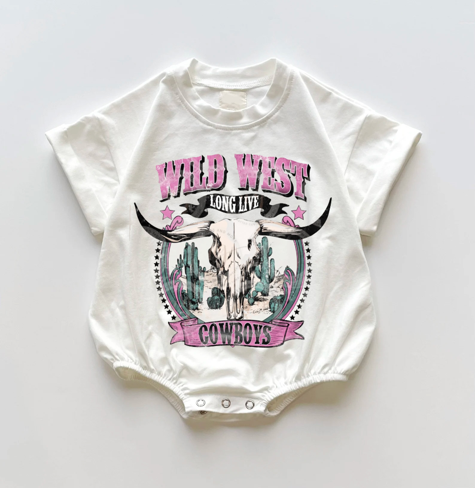 Wild West Long Live Cowboys  Romper