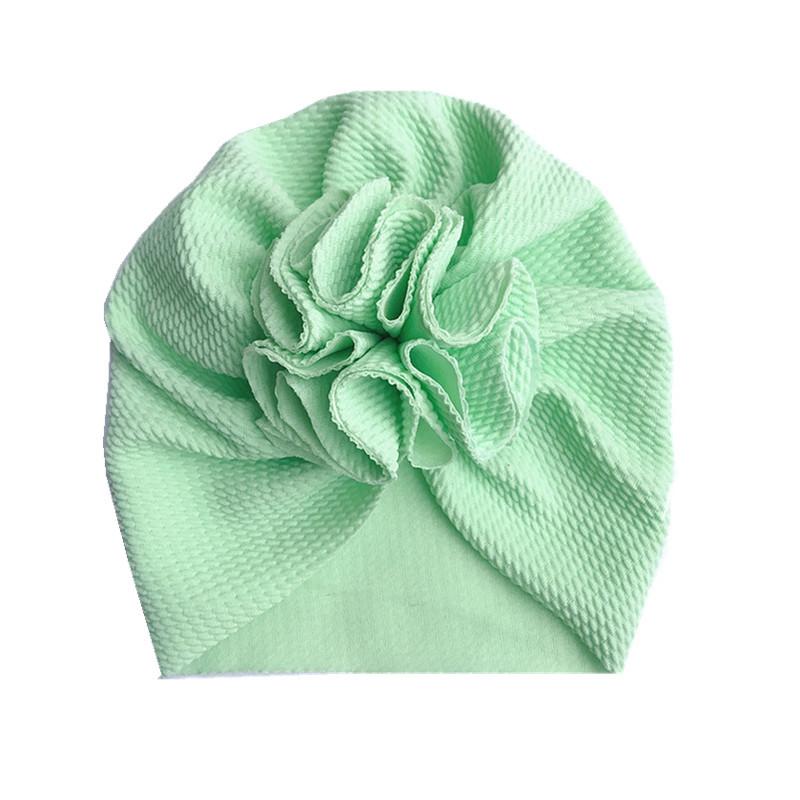 Children's hat soft knitted cloth bow.