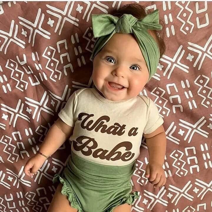 3-piece What a Babe Cotton Suit.