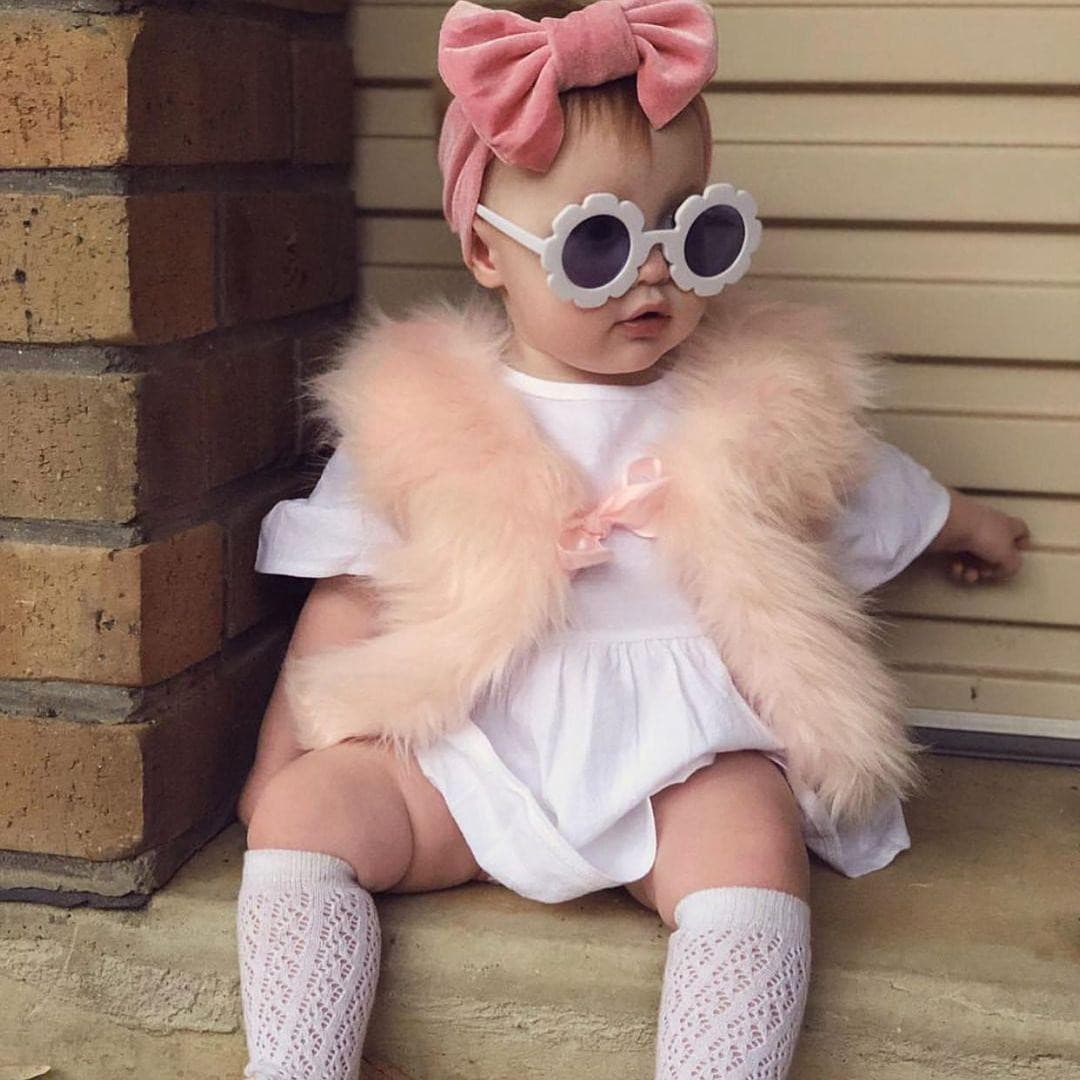 0-5y Girl Plush Vest.