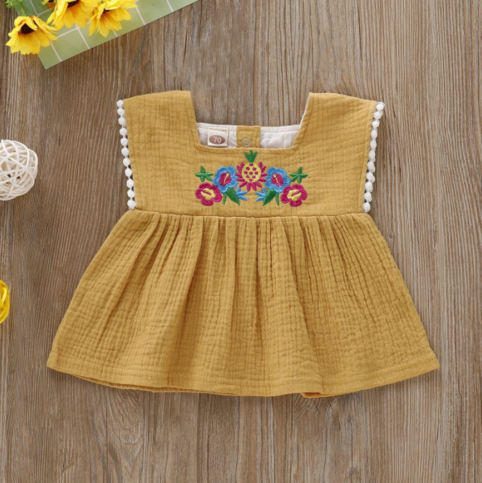 Embroidered tutu skirt.