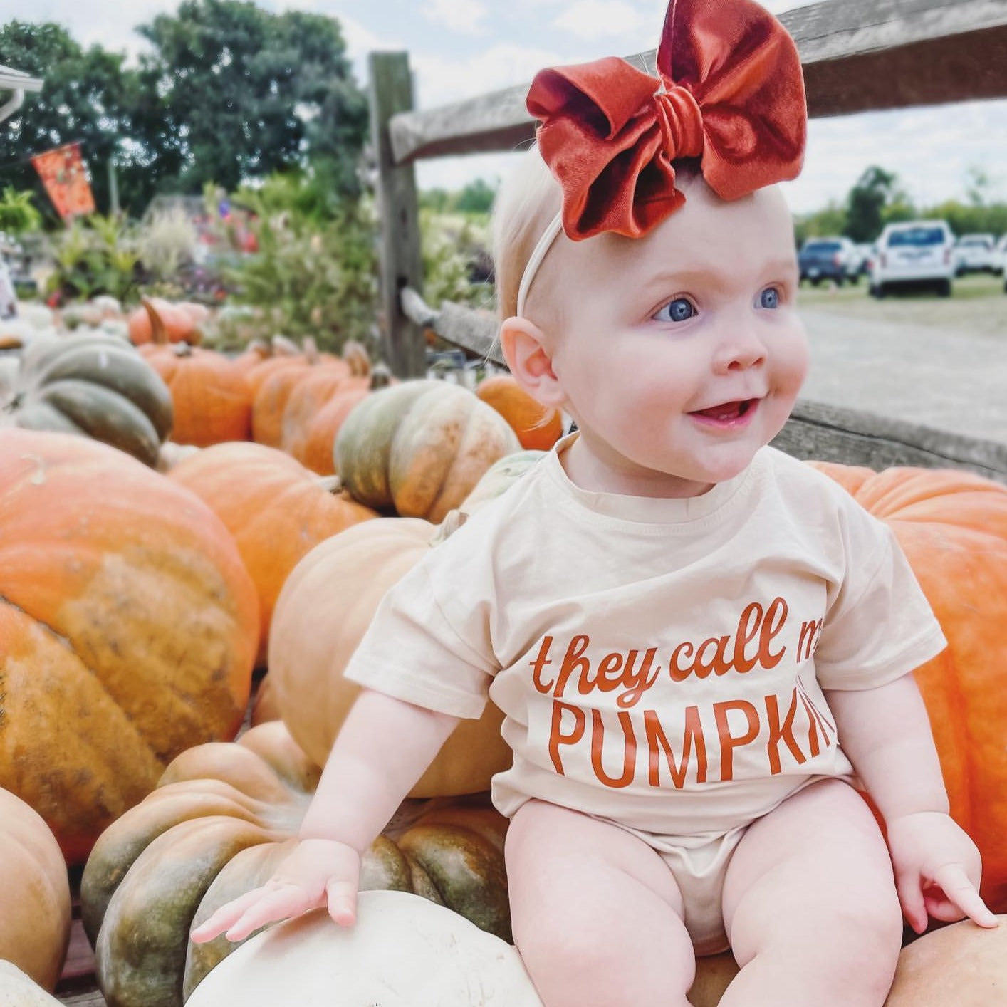They Call Me PUMPKIN Cotton Romper pawlulu