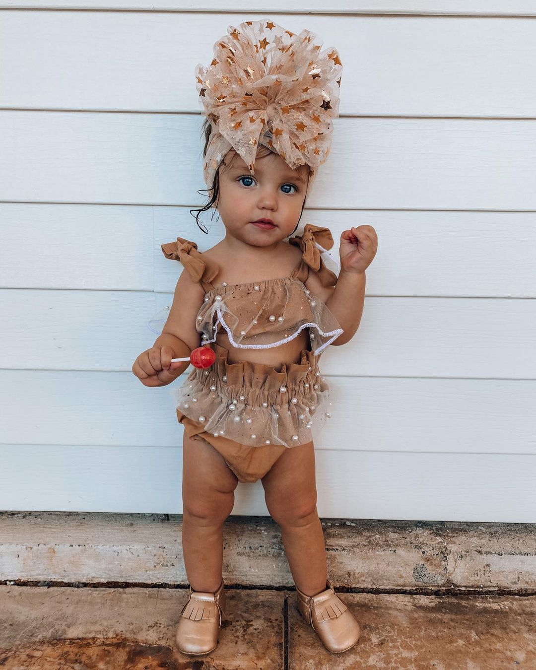 2-piece Baby Reffles Suit pawlulu