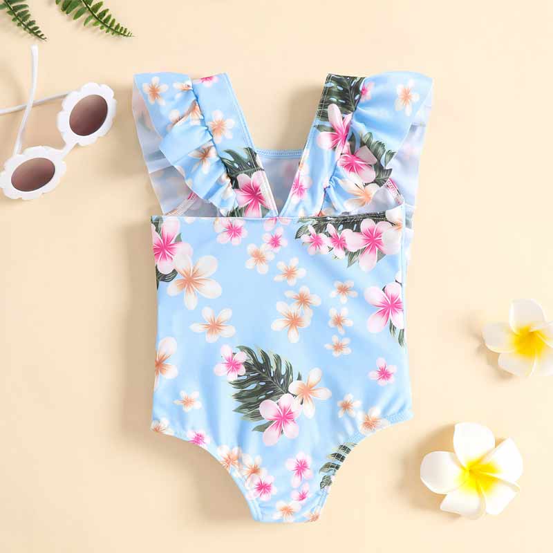 Toddler Flral Swimwear.