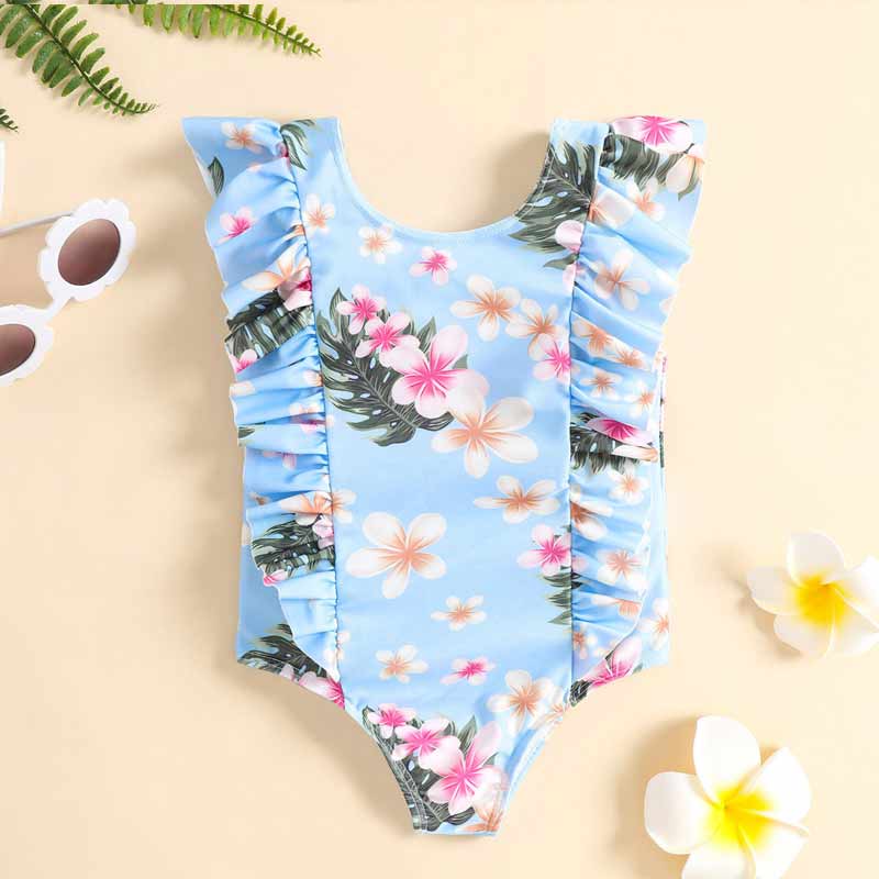 Toddler Flral Swimwear.