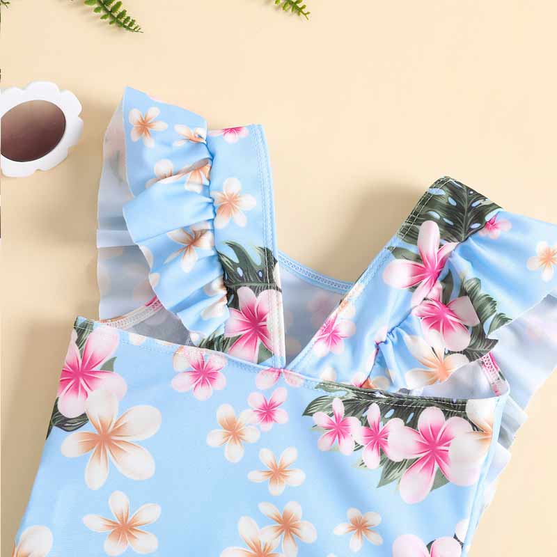 Toddler Flral Swimwear.