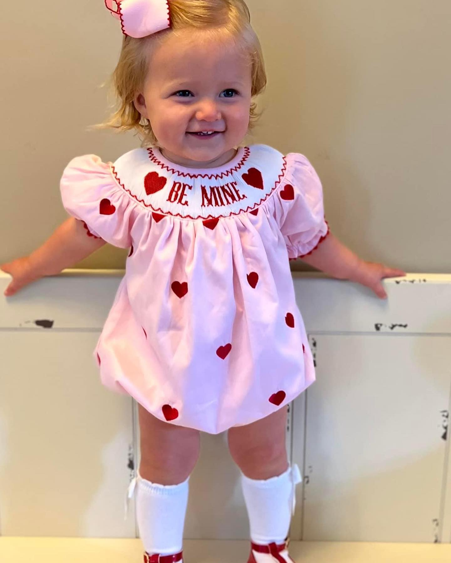 Baby Be Mnie Smocked Romper