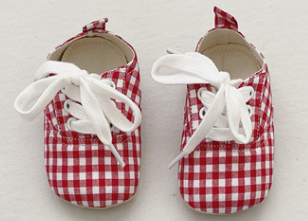 Baby Plaid Shoes.