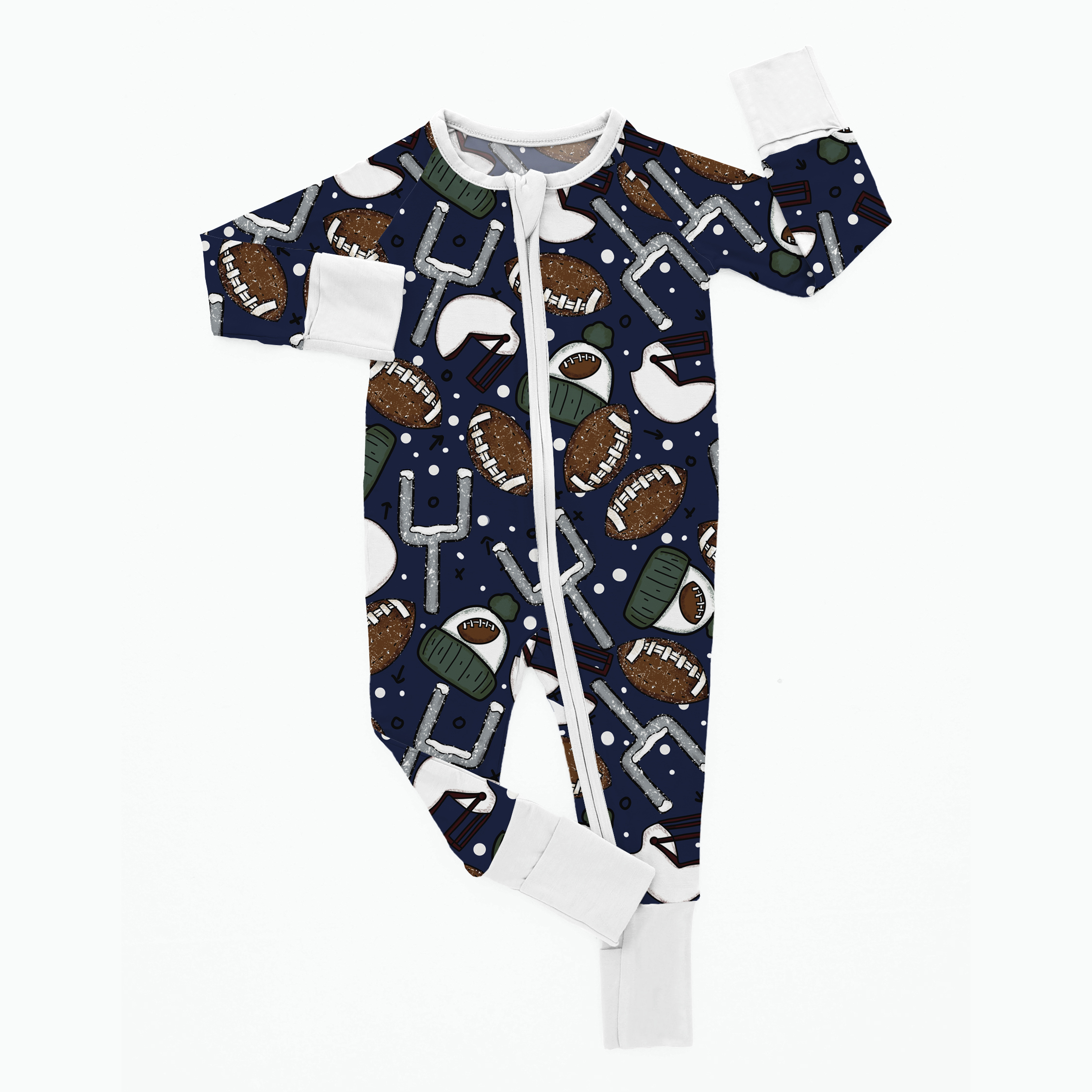 Newborn Football Bamboo Sleeper