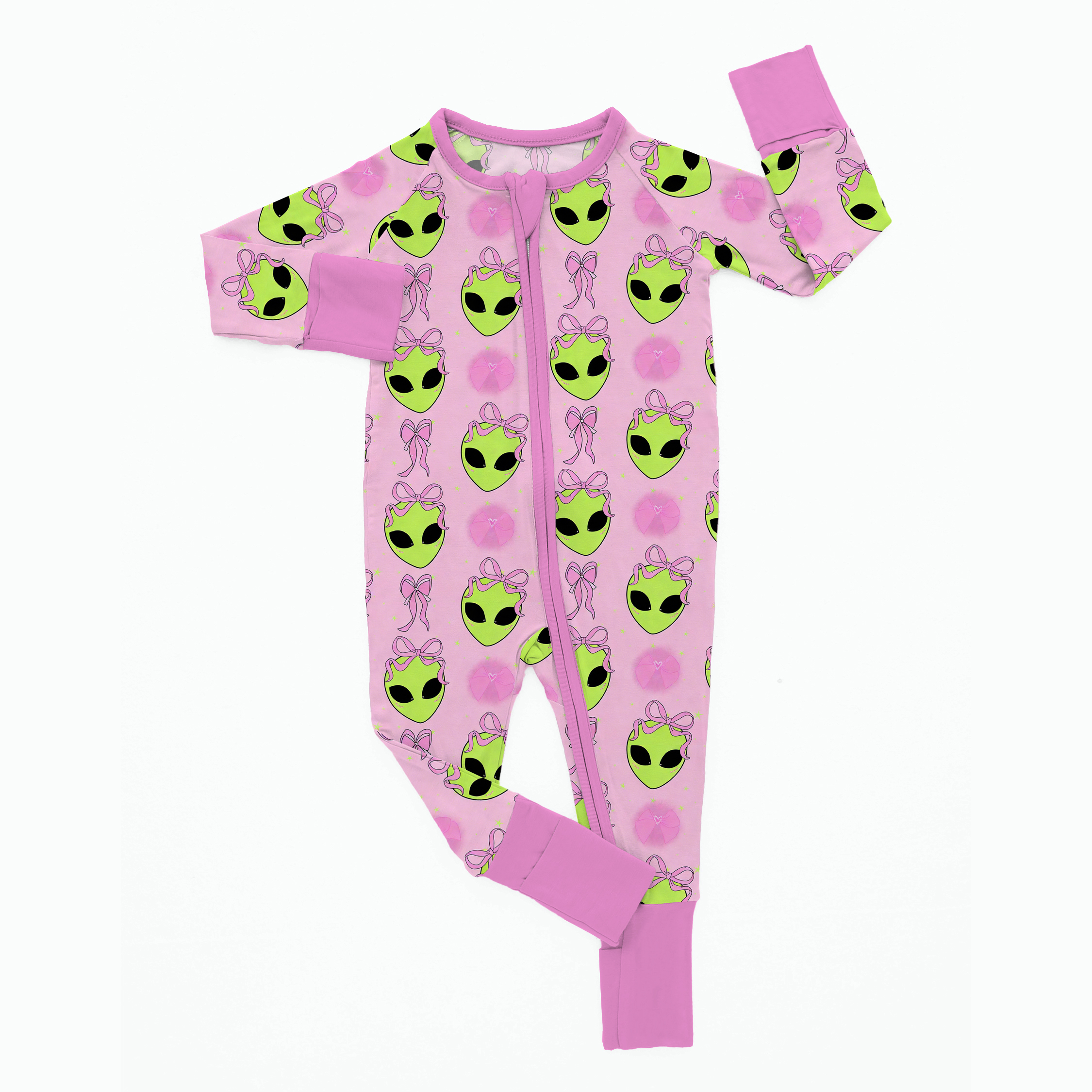 Newborn Alien Bow Bamboo Sleeper