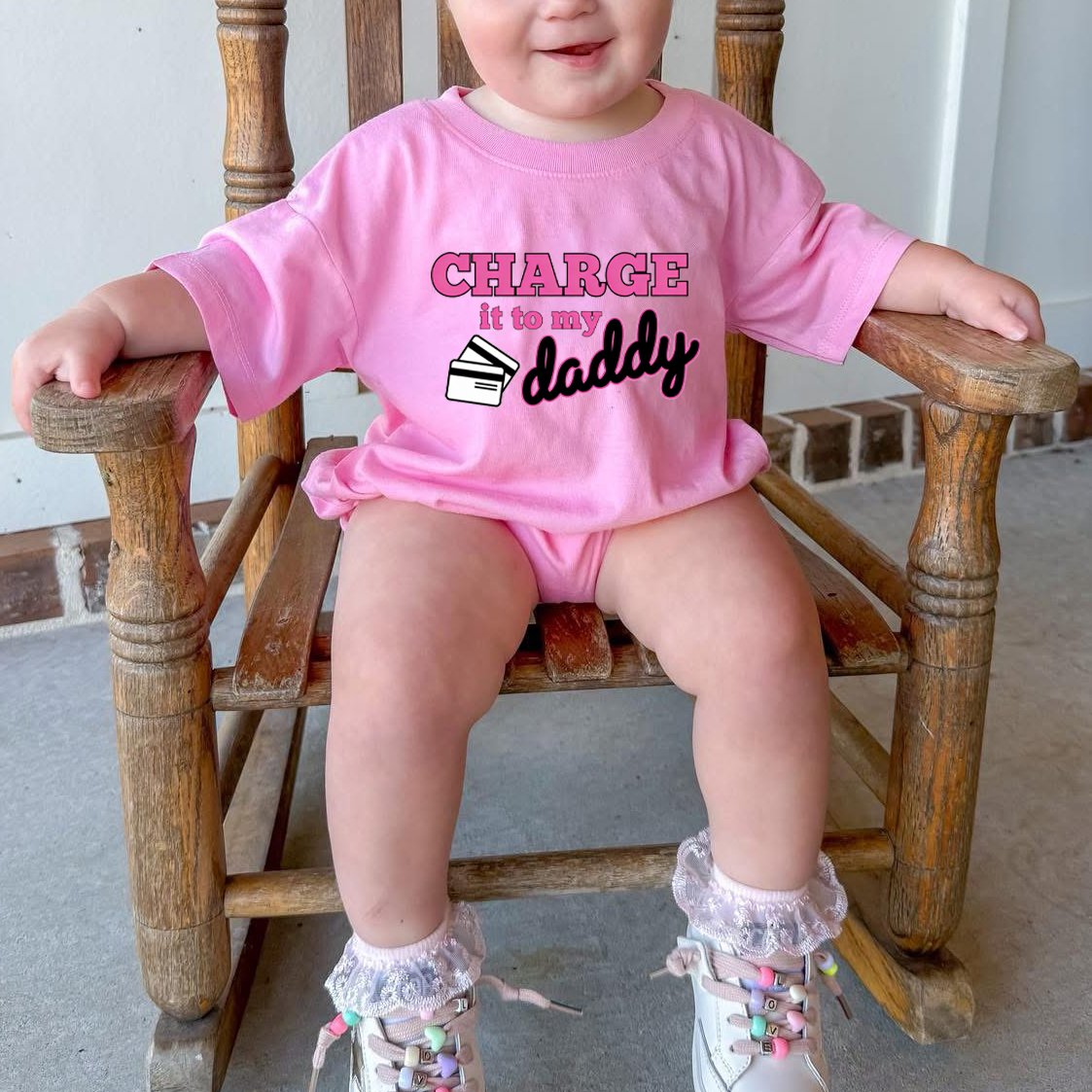 Baby Charge It To My Daddy Romper