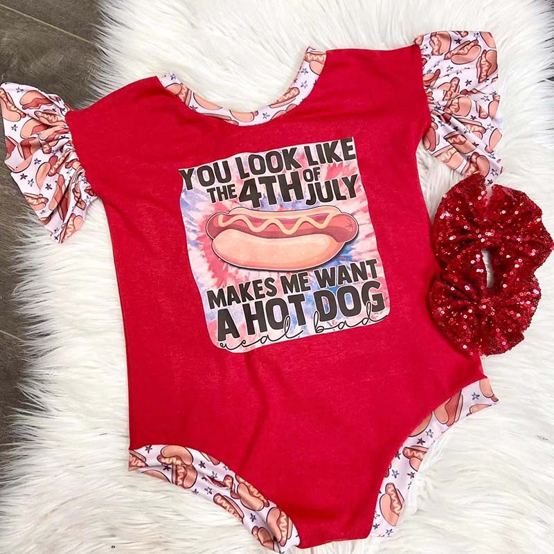Baby Girl Print Romper.