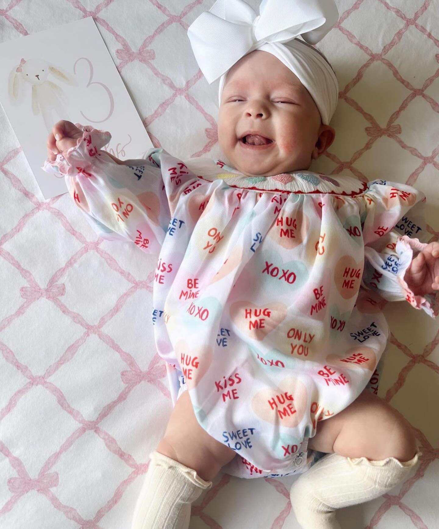 Baby Girl Valentine Romper