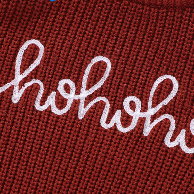 Baby Girl Christmas Embroidered Sweater