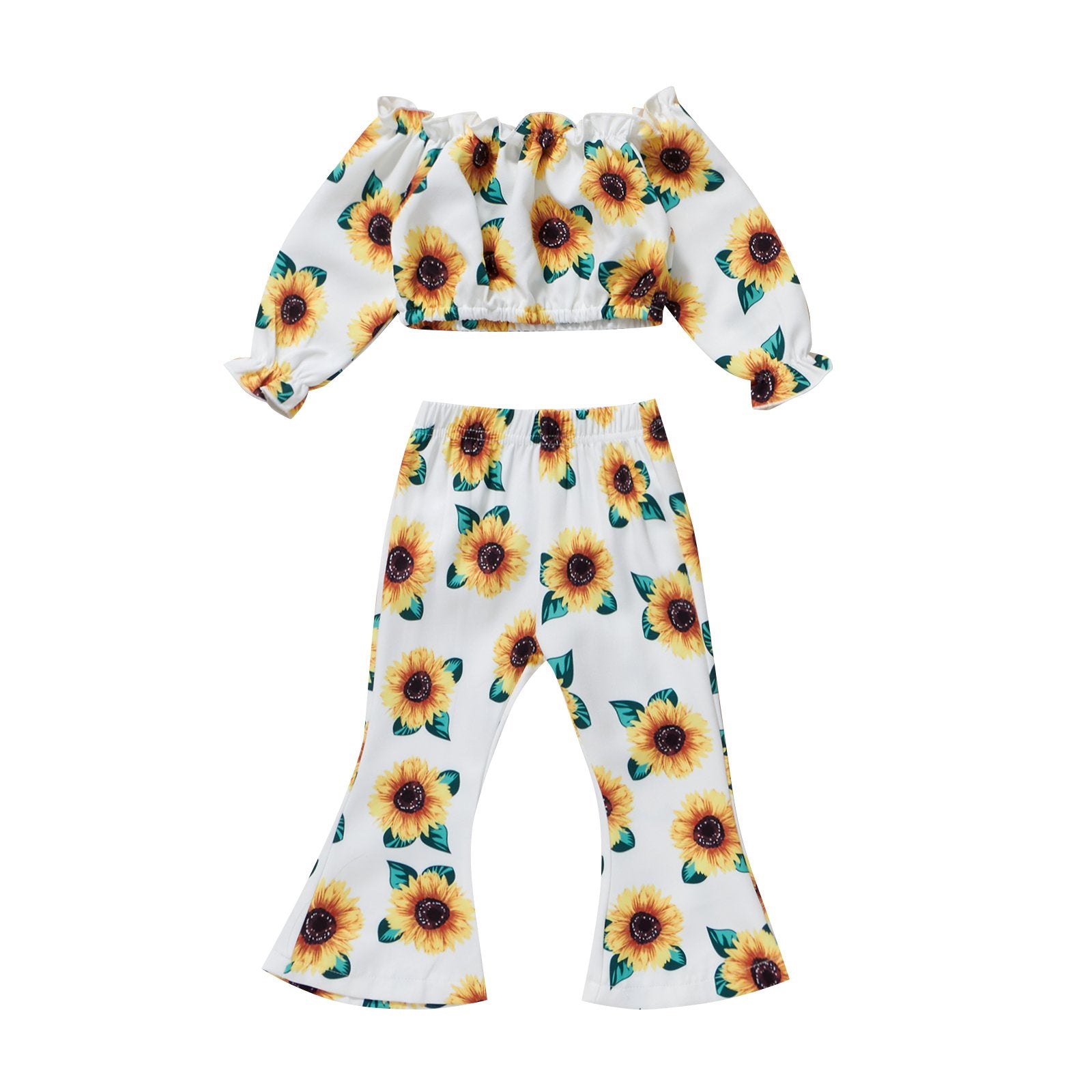 Sunflower Print Suit-visikids